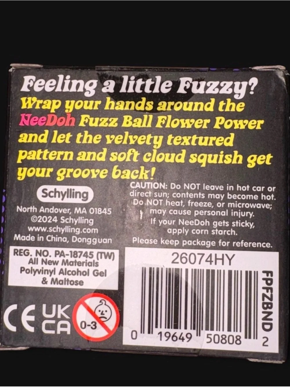 Nee Doh Fuzz Ball - Purple flower power